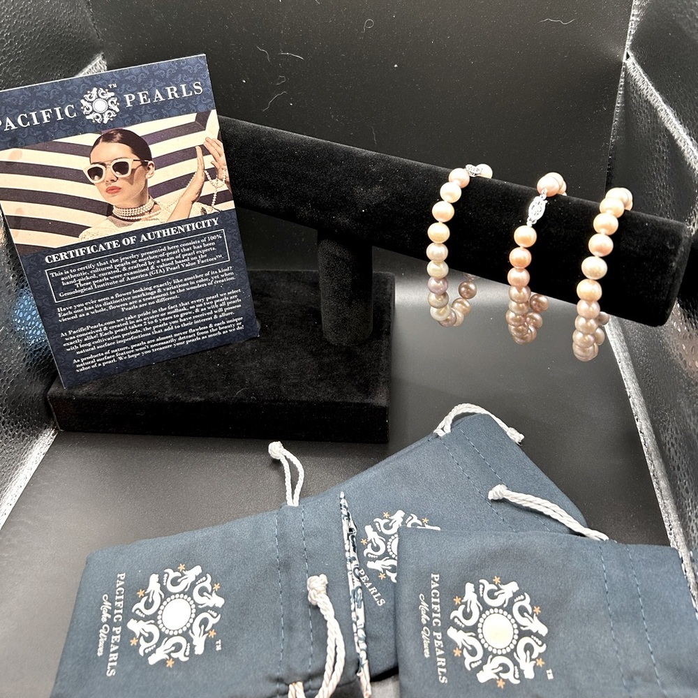 7-8 mm Champagne Colored Pearl Bracelet